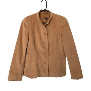 Vintage Zanella Angora Wool Blend Tan Shana Jacket Size 10-runs Small